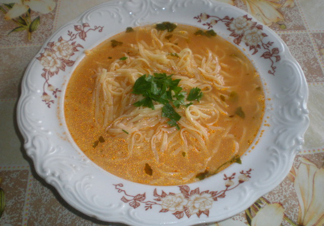 Zupa pomidorowa na żeberkach foto