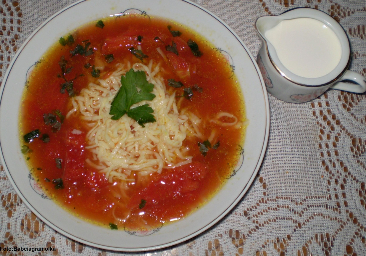 Zupa pomidorowa z całych pomidorów wersja druga  : foto