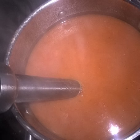 Krok 3 - Zupa pomidorowa z czerwoną soczewicą i ryżem foto