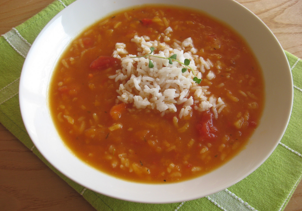 Zupa pomidorowa z dynią foto