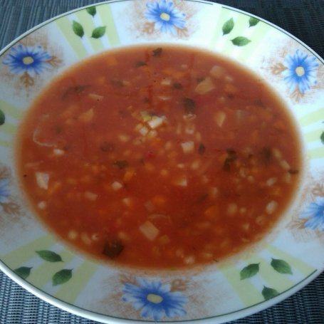 Krok 6 - Zupa pomidorowa z kaszą pęczak foto