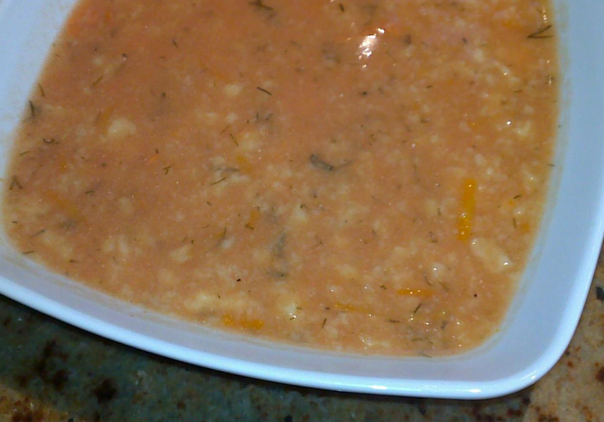 Zupa Pomidorowa z Lanym Ciastem foto