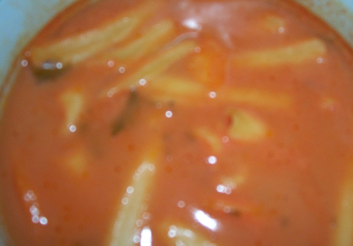 zupa pomidorowa z makaronem foto