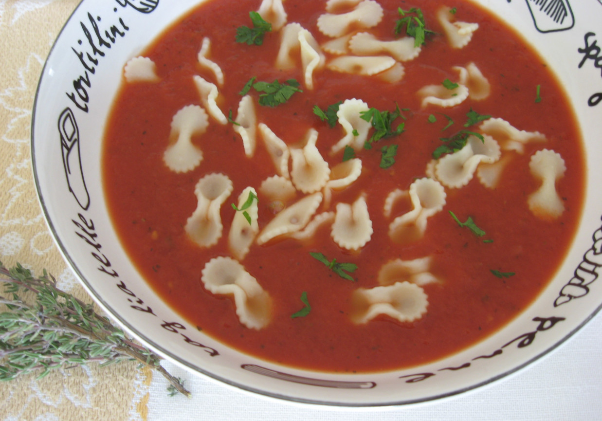Zupa pomidorowa z mascarpone foto