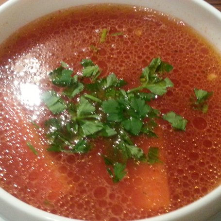 Krok 5 - Zupa pomidorowa z muszelkami foto