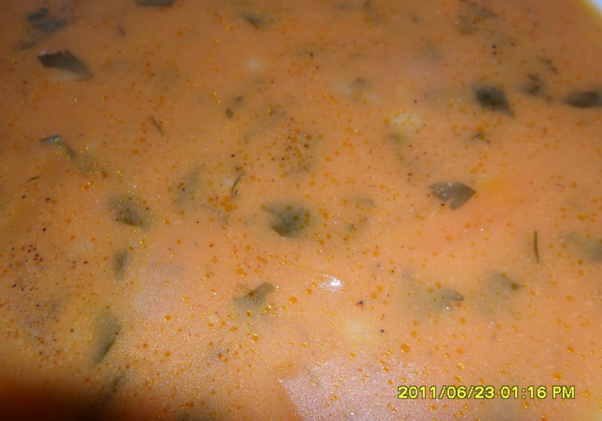 Zupa pomidorowa z pomidorami z puszki foto