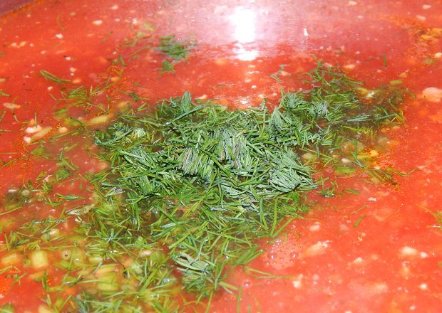 Fotografia przedstawiająca Zupa pomidorowa z soku przecierowego