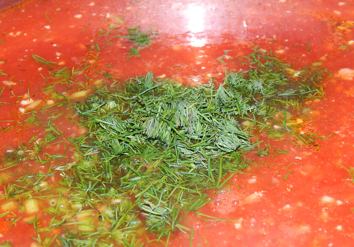 Zupa pomidorowa z soku przecierowego foto