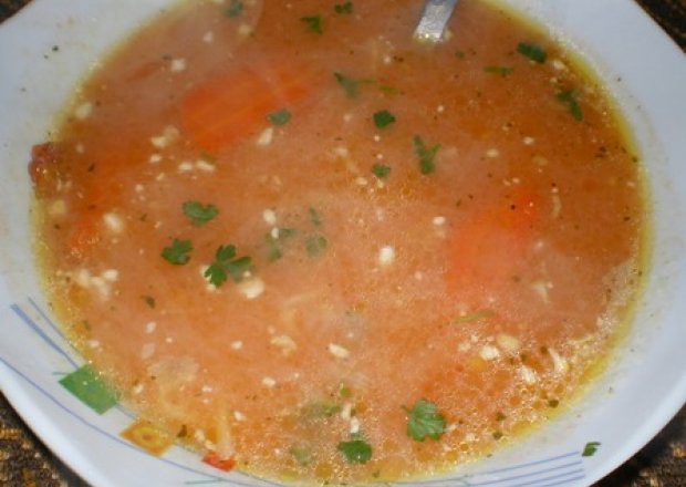 Fotografia przedstawiająca Zupa pomidorowa zabielana