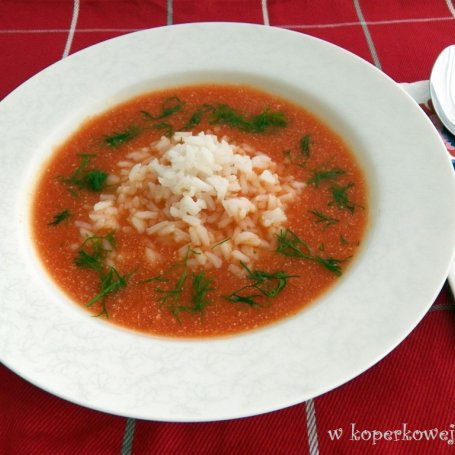 Krok 4 - Zupa pomidorowa ze świeżych pomidorów foto