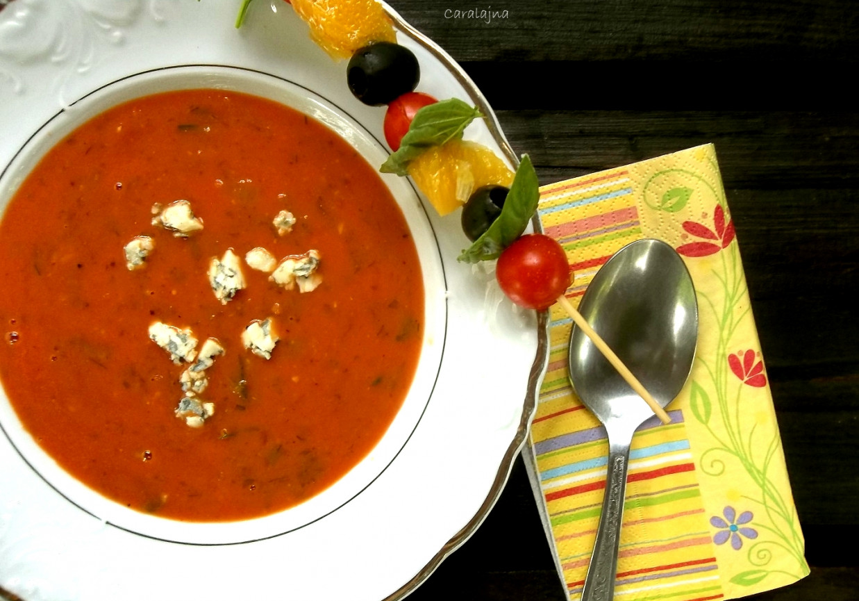 zupa pomidorowo pomarańczowa  foto