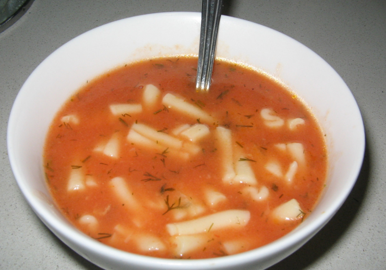 Zupa pomidorowo-koperkowa foto