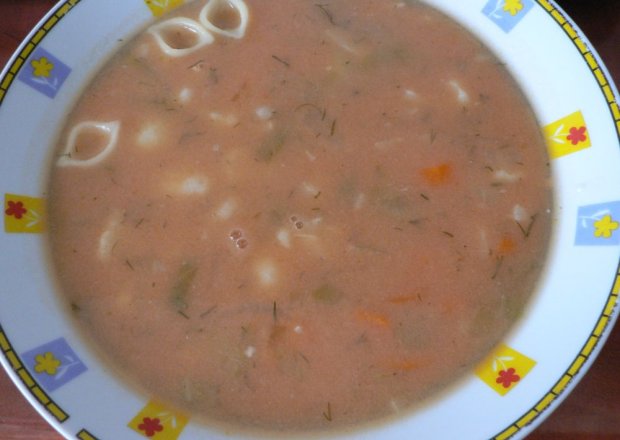 Fotografia przedstawiająca Zupa pomidorowo-koperkowa