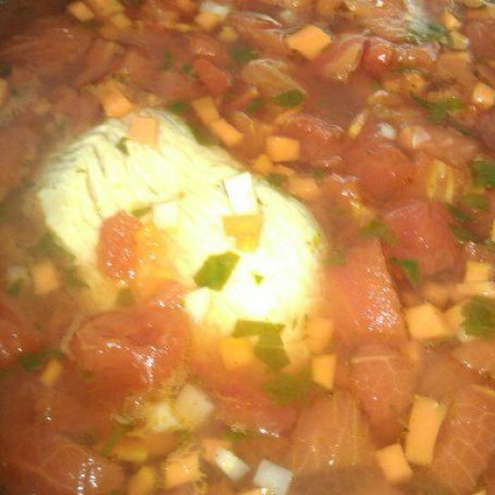 Krok 4 - Zupa pomidorwa na indyku foto