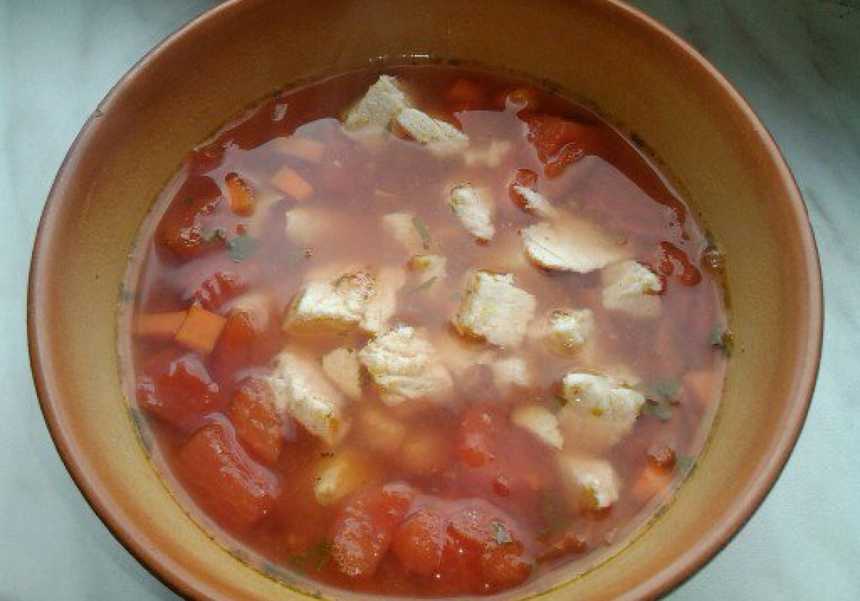 Zupa pomidorwa na indyku foto