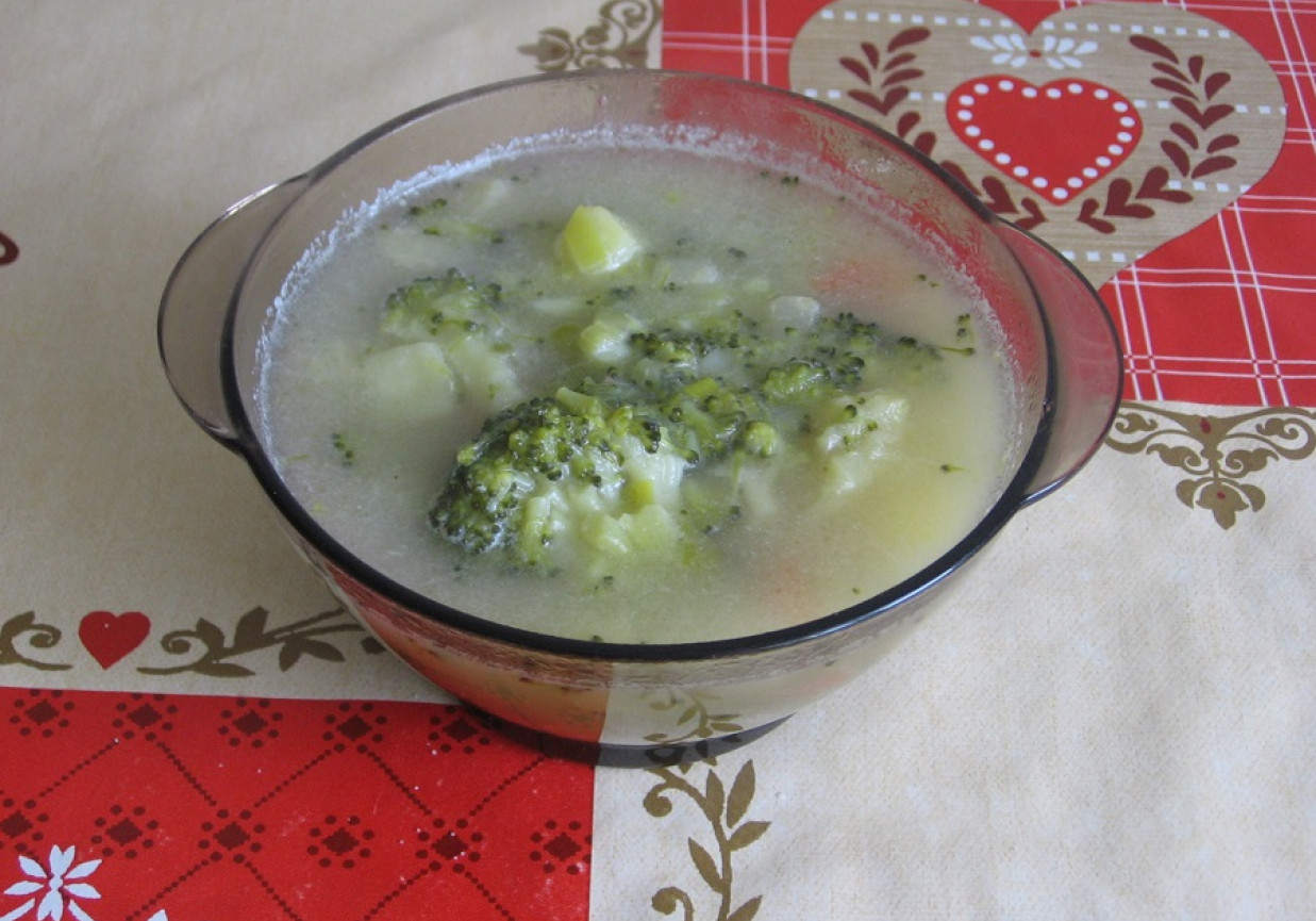 Zupa porowo-brokułowa foto