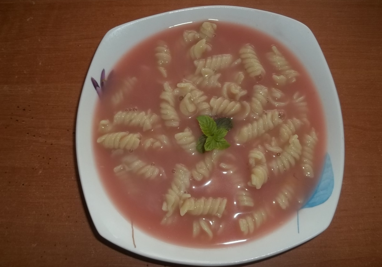 Zupa rabarbarowo - truskawkowa foto
