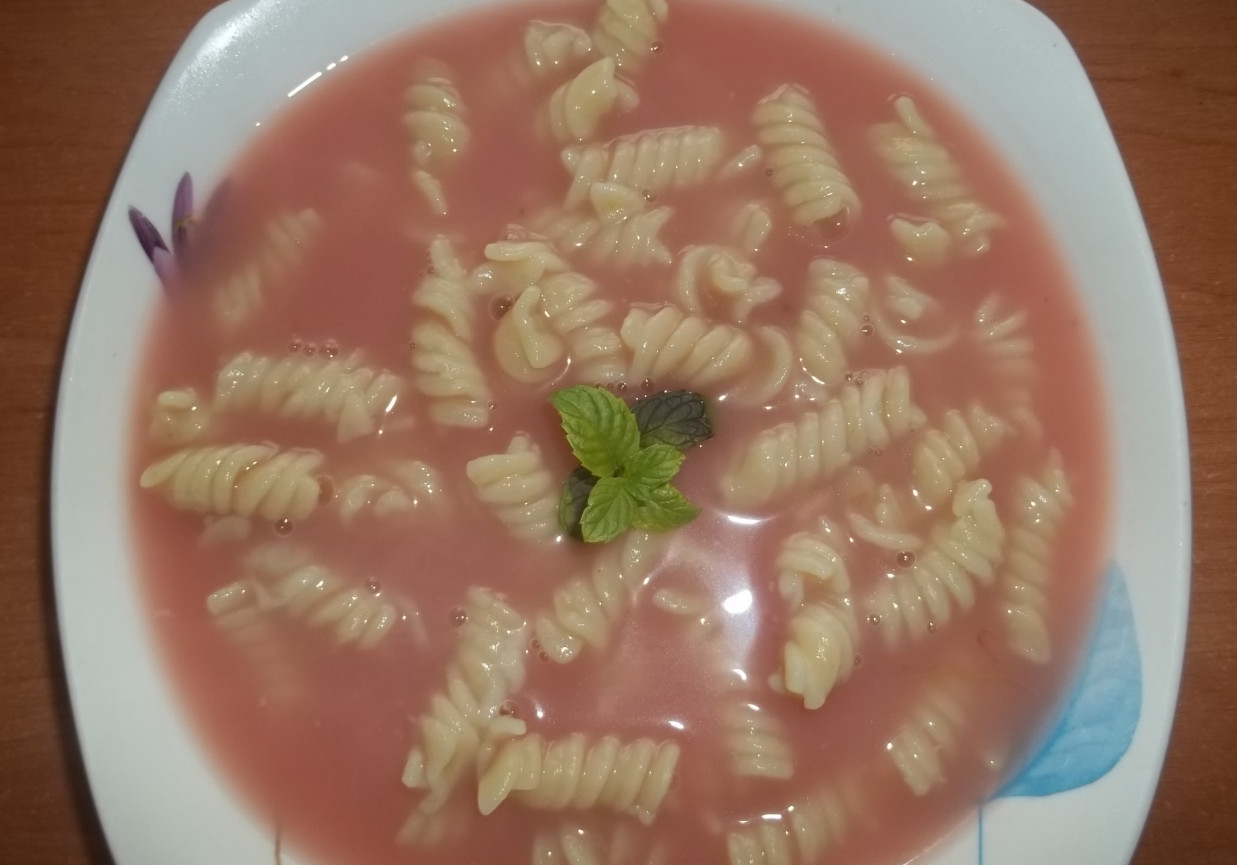 Zupa rabarbarowo - truskawkowa foto