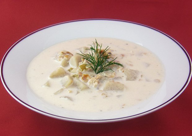Fotografia przedstawiająca zupa rybna chowder