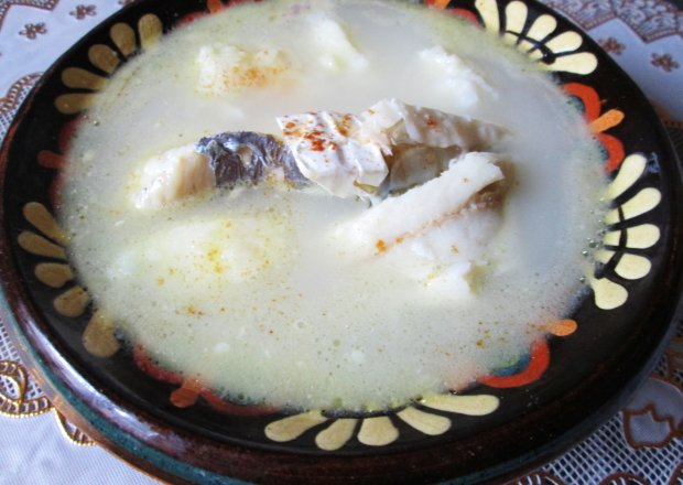 Fotografia przedstawiająca Zupa rybna z camembert