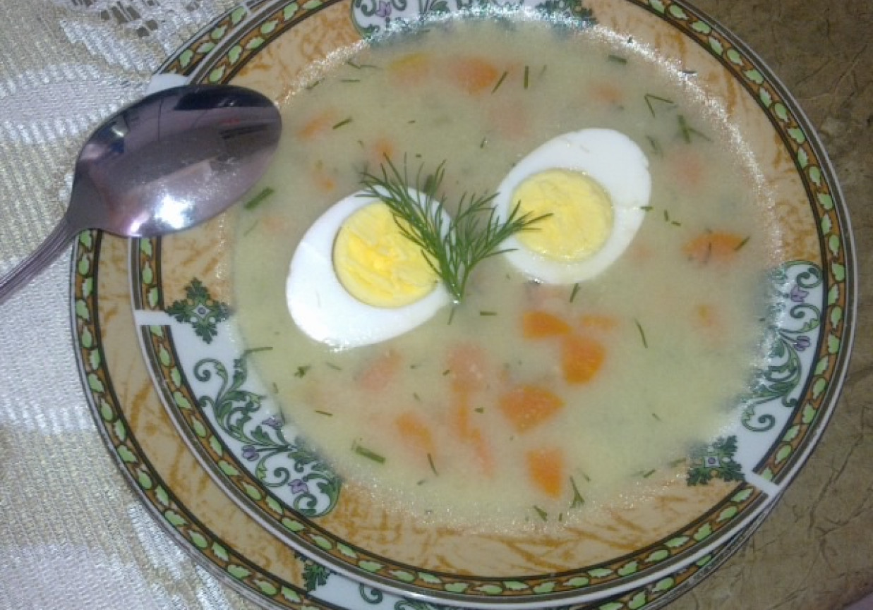 Zupa Rybna z Warzywami i Jajkiem foto