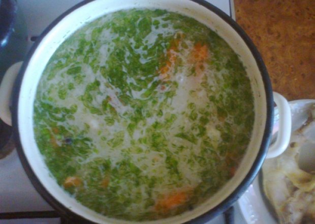 Fotografia przedstawiająca "zupa serowa z pieczarkami"