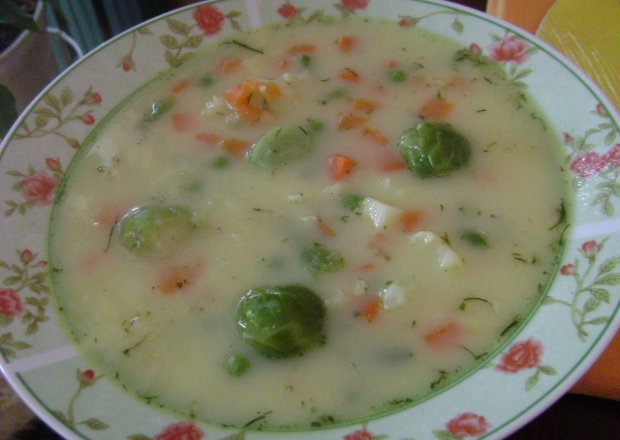 Fotografia przedstawiająca Zupa serowo-jarzynowa