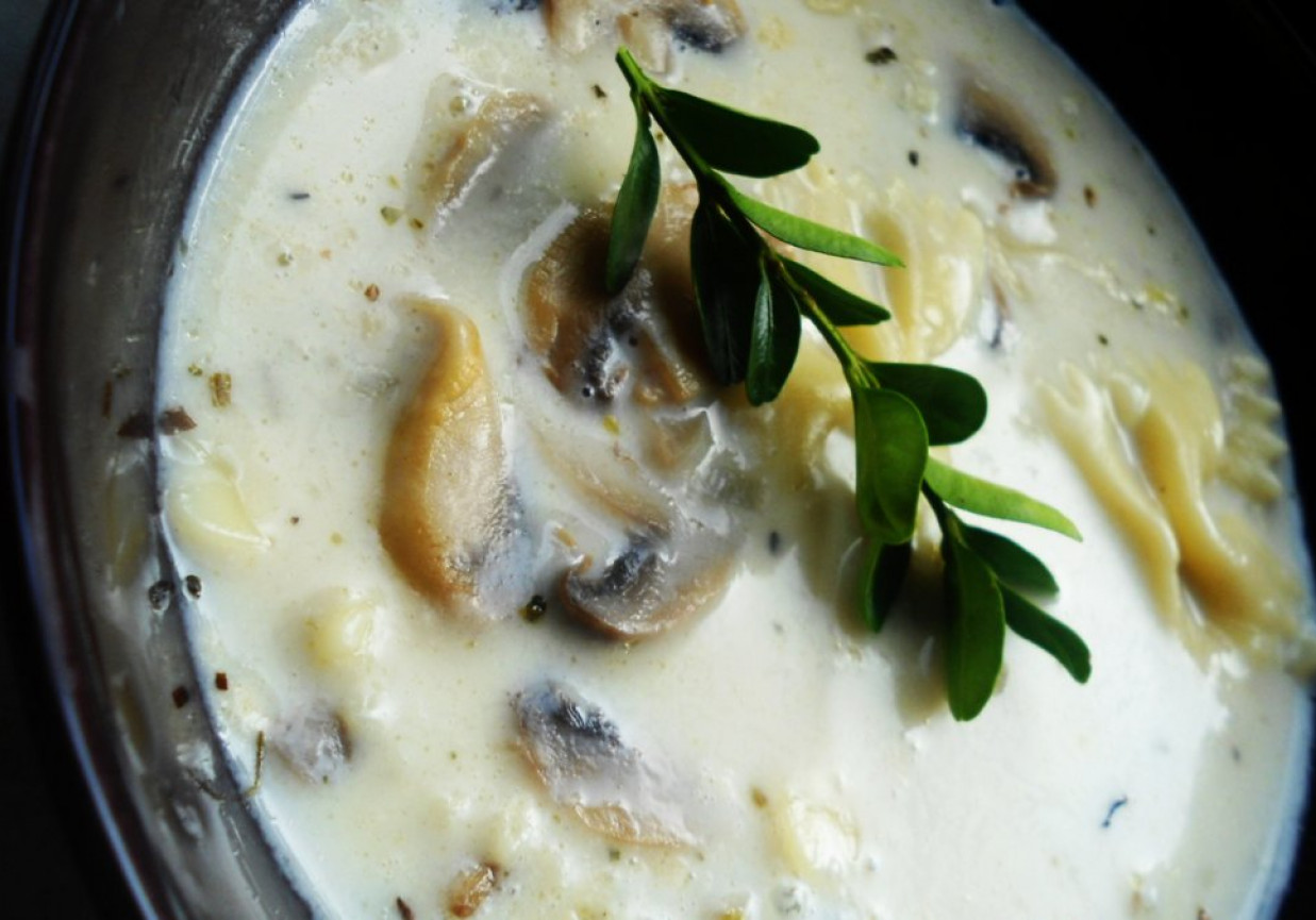 Zupa serowo-pieczarkowa foto