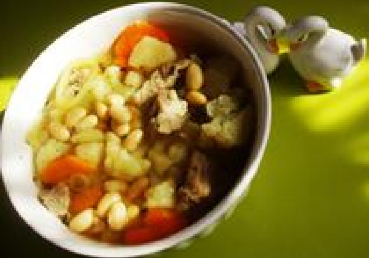 Zupa sojowa z kalafiorem foto