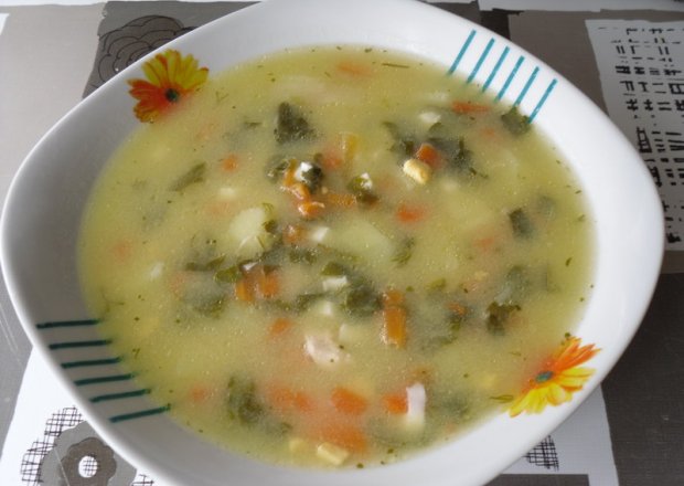 Fotografia przedstawiająca zupa szczawiowa II