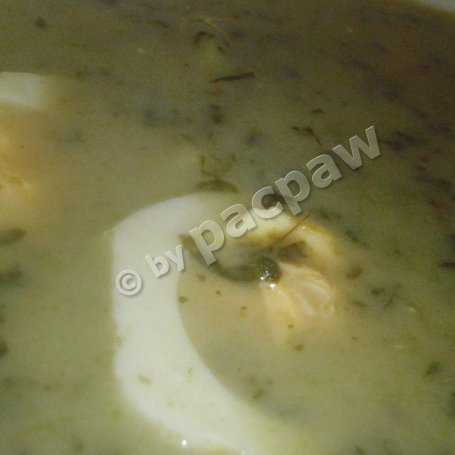 Krok 5 - Zupa szczawiowa na rosole drobiowym foto