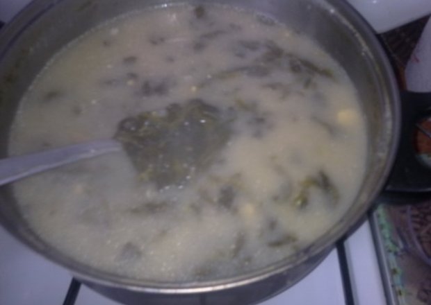 Fotografia przedstawiająca Zupa szczawiowa na rosole