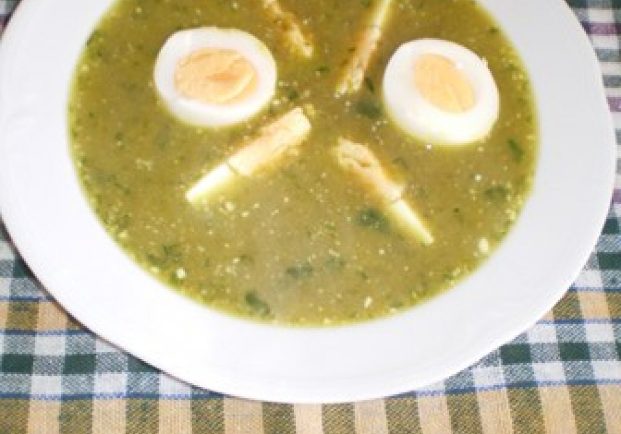Zupa szczawiowa z jajkiem foto