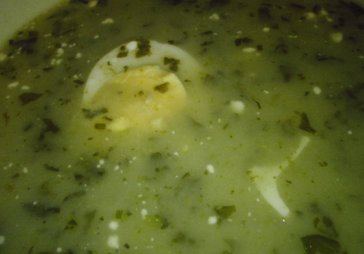 Zupa szczawiowa z ziemniakami foto