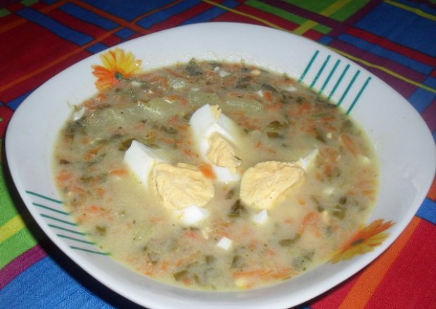 Fotografia przedstawiająca Zupa szczawiowa.