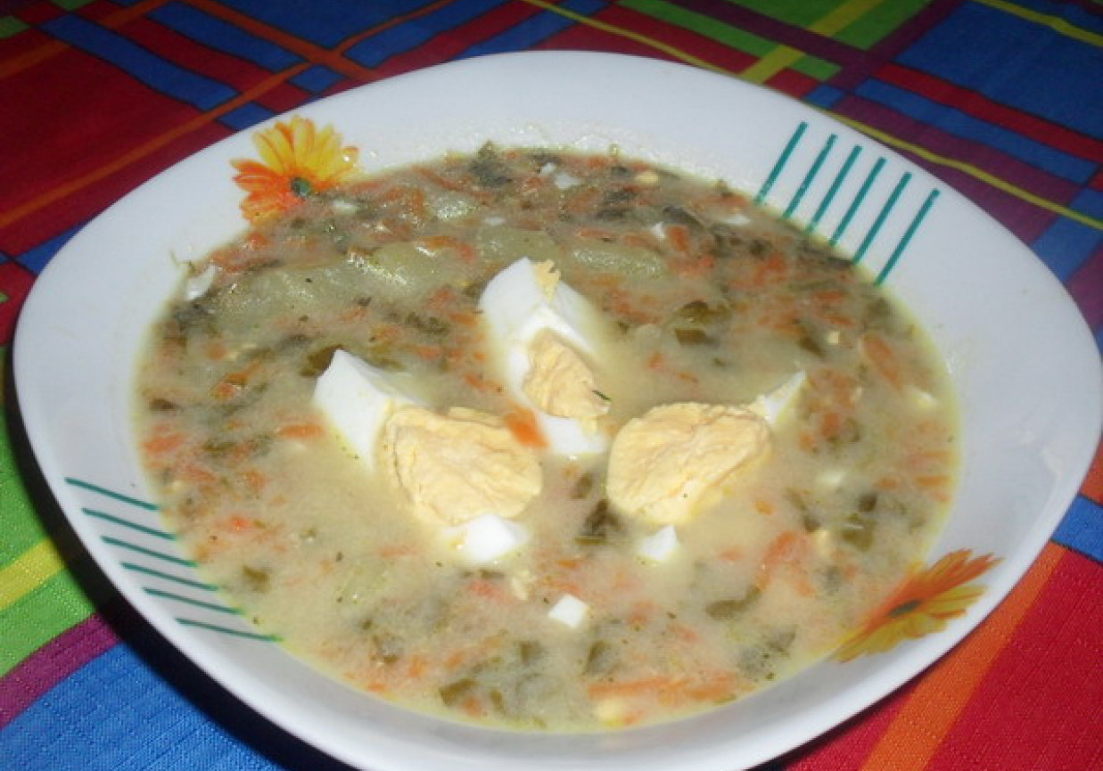 Zupa szczawiowa. foto