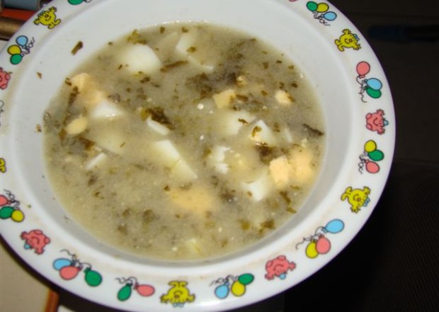 Fotografia przedstawiająca Zupa szczawiowa