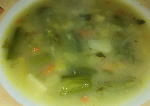 Fotografia przedstawiająca Zupa szparagowo - fasolowa