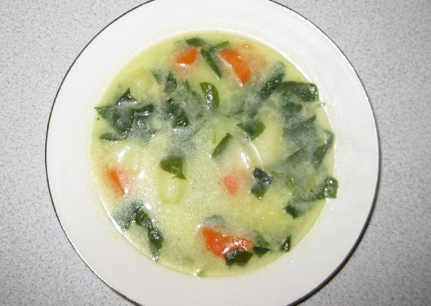 Fotografia przedstawiająca Zupa szpinakowa