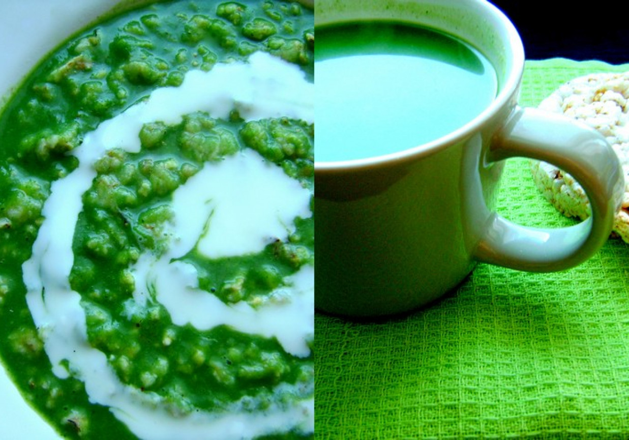 Zupa szpinakowo-brokułowa foto