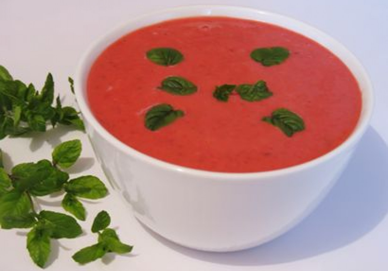 Zupa truskawkowa z kardamonem foto