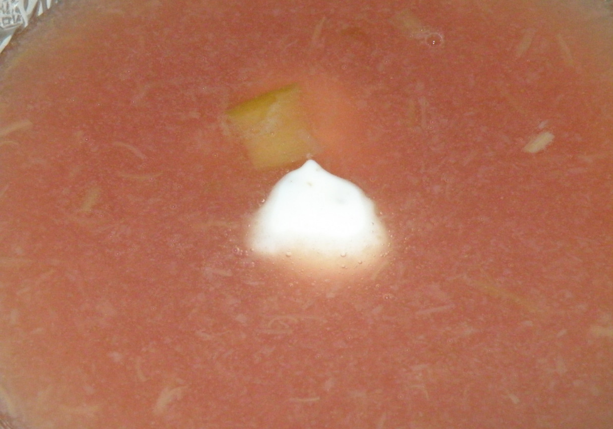 Zupa truskawkowa z rabarbarem foto