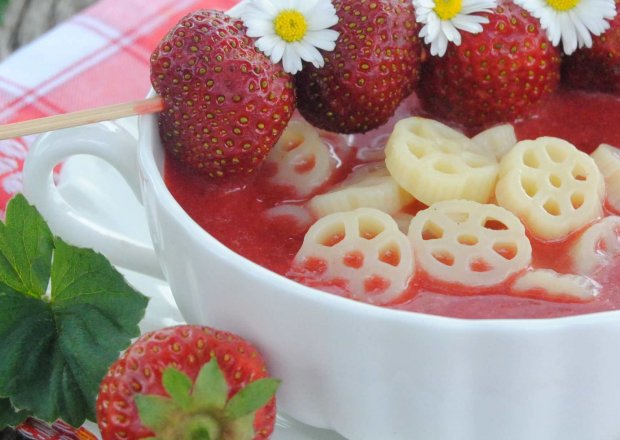 Fotografia przedstawiająca Zupa truskawkowa