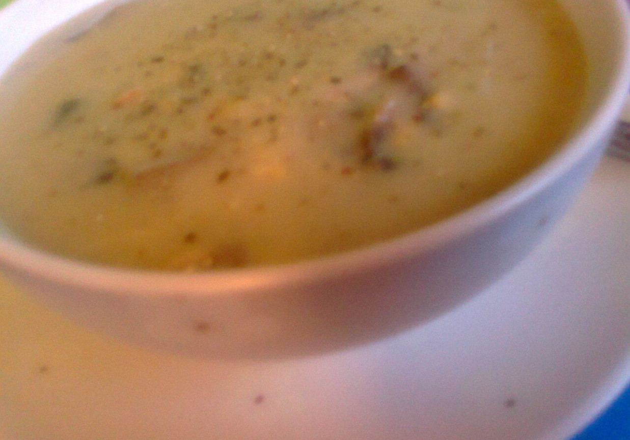 zupa warzywna kremowa z pieczarkami foto