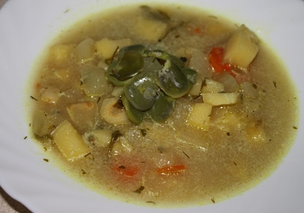 Zupa warzywna z kalarepą foto