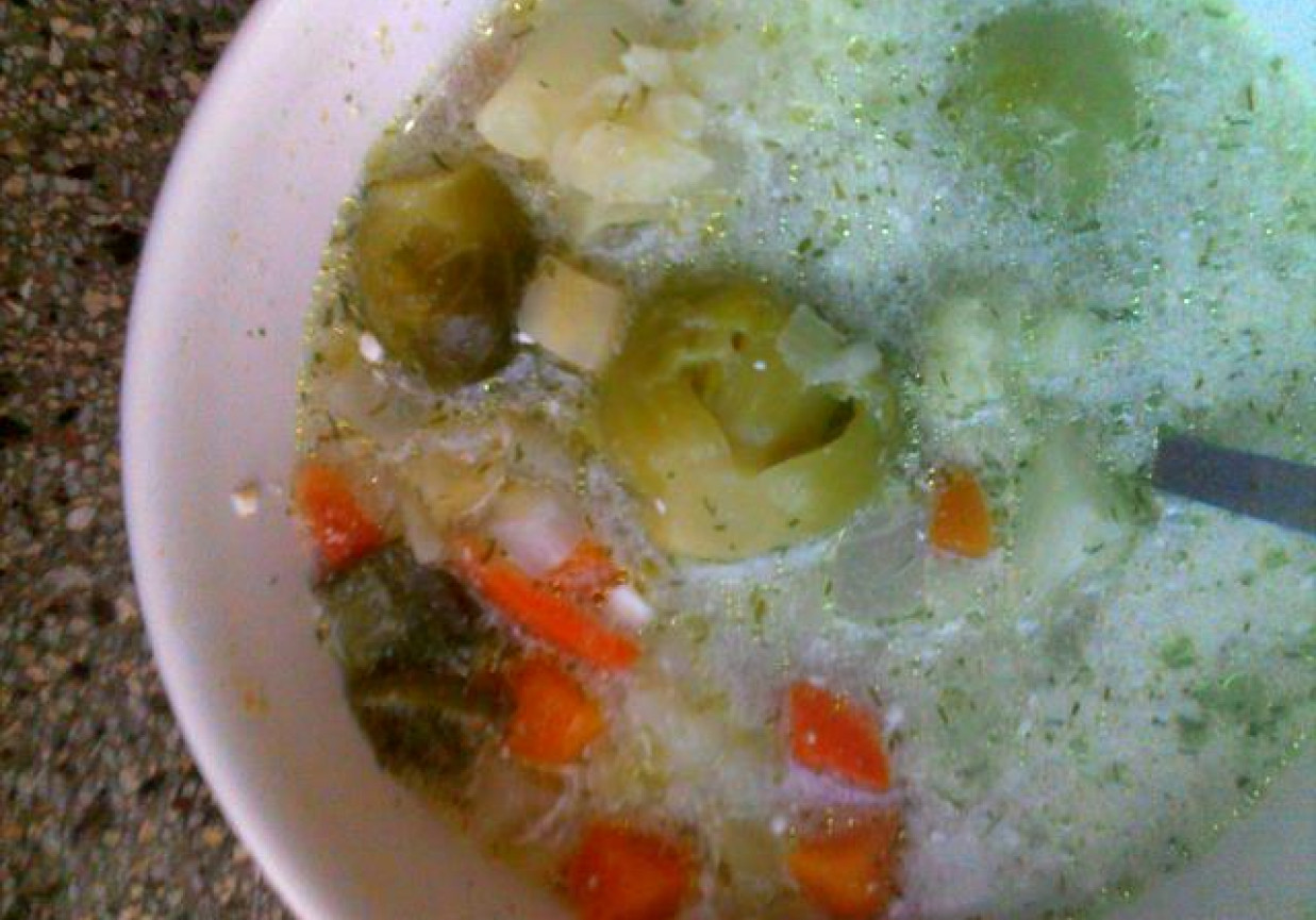 Zupa warzywna z koperkiem foto