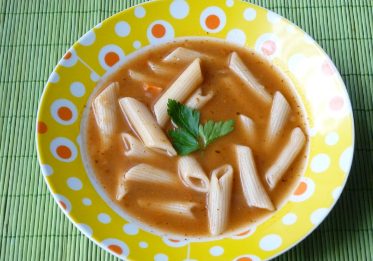 Zupa warzywna z makaronem foto