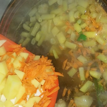 Krok 3 - Zupa warzywna z mięsem  foto