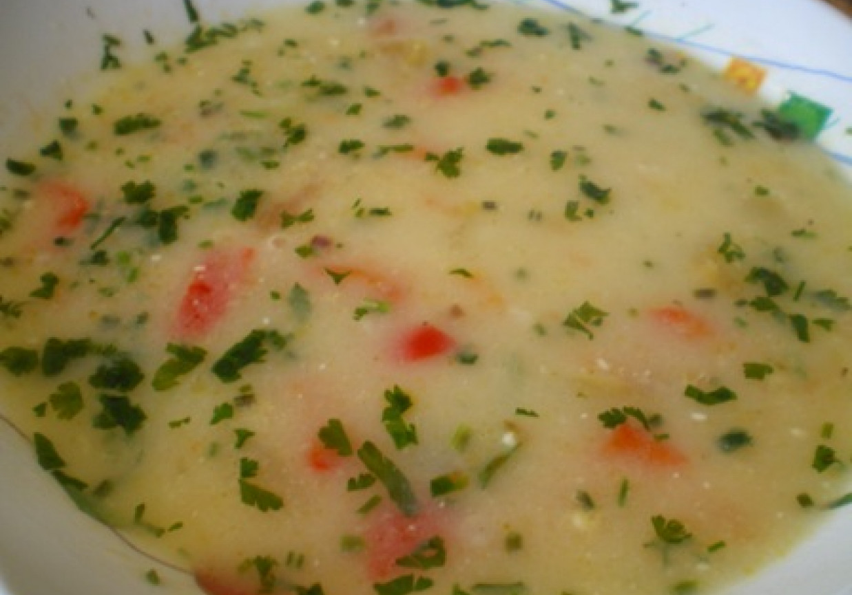 Zupa warzywna z ryżem foto