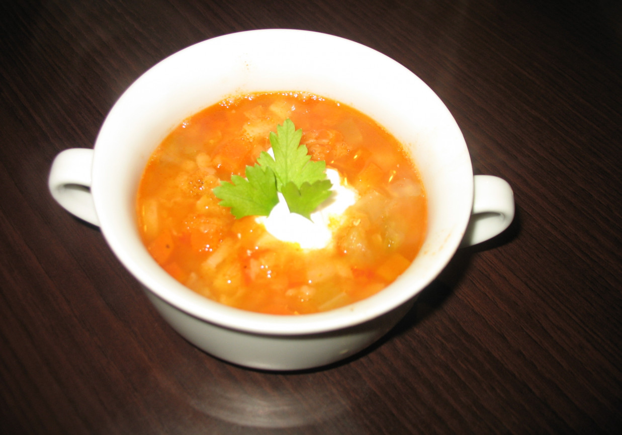 Zupa warzywna z soczewicą foto